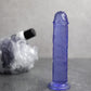 Shots Toys | REALROCK Crystal Clear 7" Straight Dildo No Balls - Blue