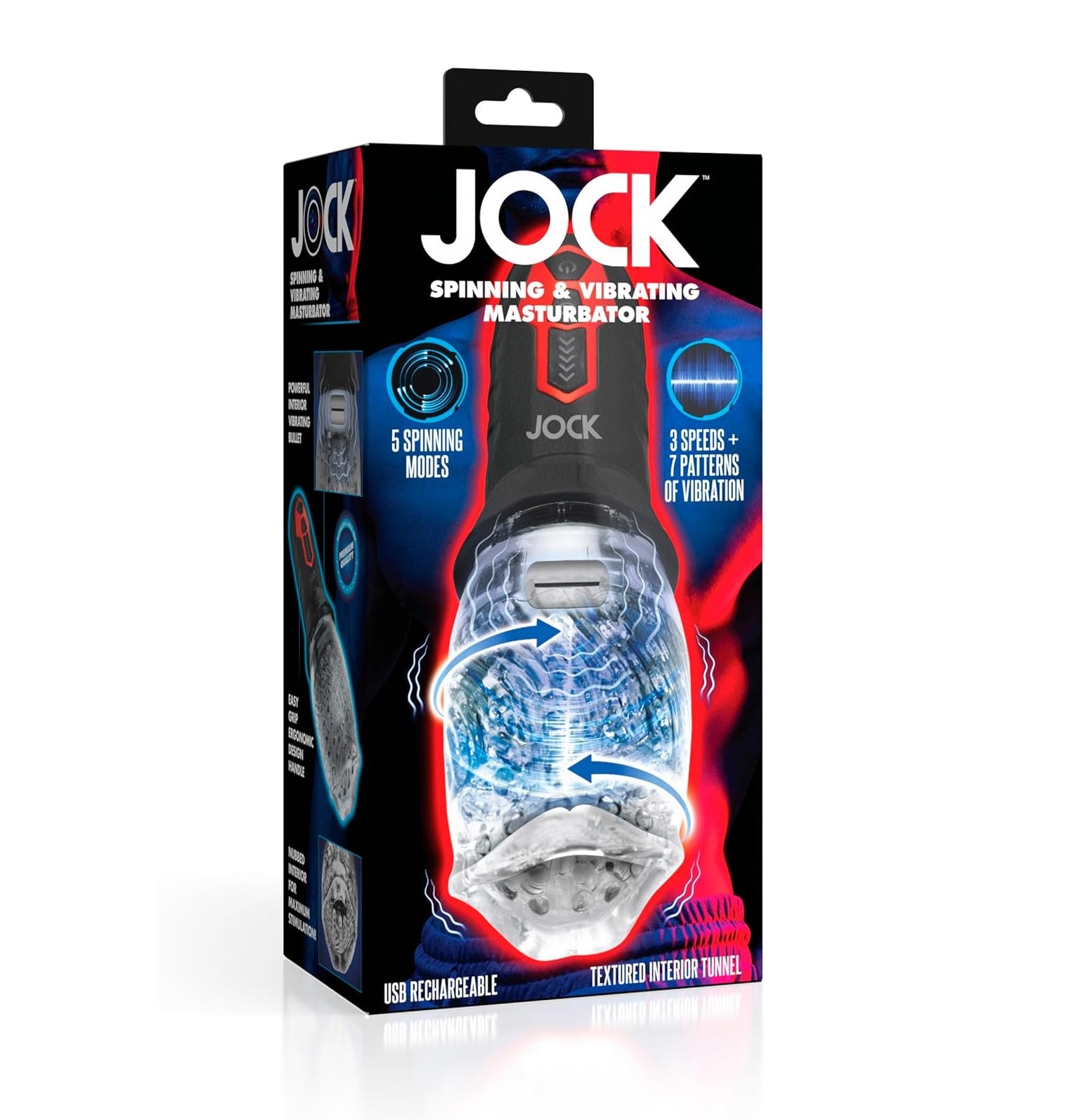 Curve Toys | JOCK Spinning & Vibrating Masturbator – Nightimelover