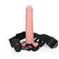 Shots Toys | REALROCK Vibrating Hollow Strap-On - 10" / 24.5cm Flesh