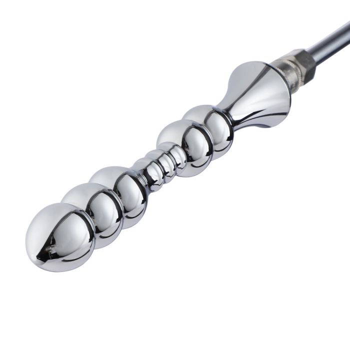 Hismith 8.2" Smooth Aluminium Beaded Anal Dildo (KlicLok)