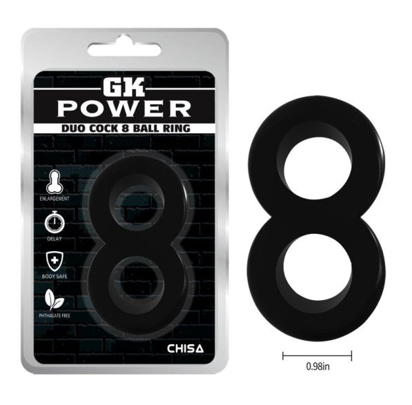 CHISA GK Power Duo Cock 8 Ball Ring