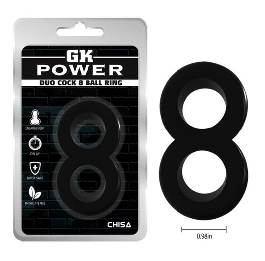 CHISA GK Power Duo Cock 8 Ball Ring