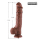 HiSmith - 9" Silicone Brown Dildo (KlicLok)