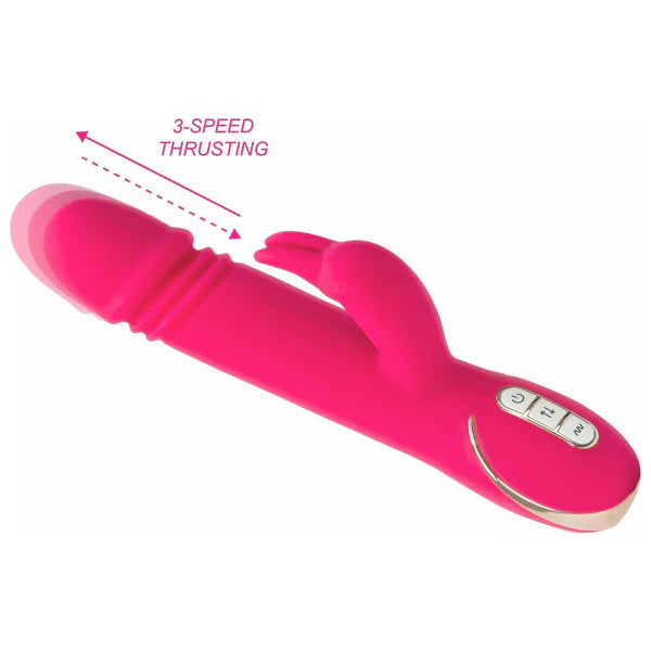 Seven Creations Vibe Couture Rabbit Skater Thrusting Vibrator Pink