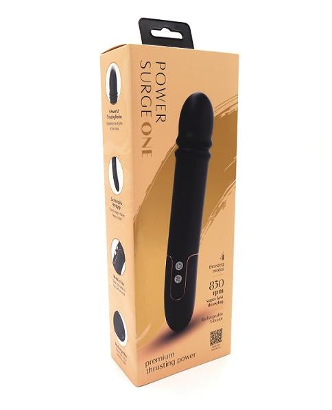 Seven Creations Power Surge One - Thrusting Vibrator (Black)