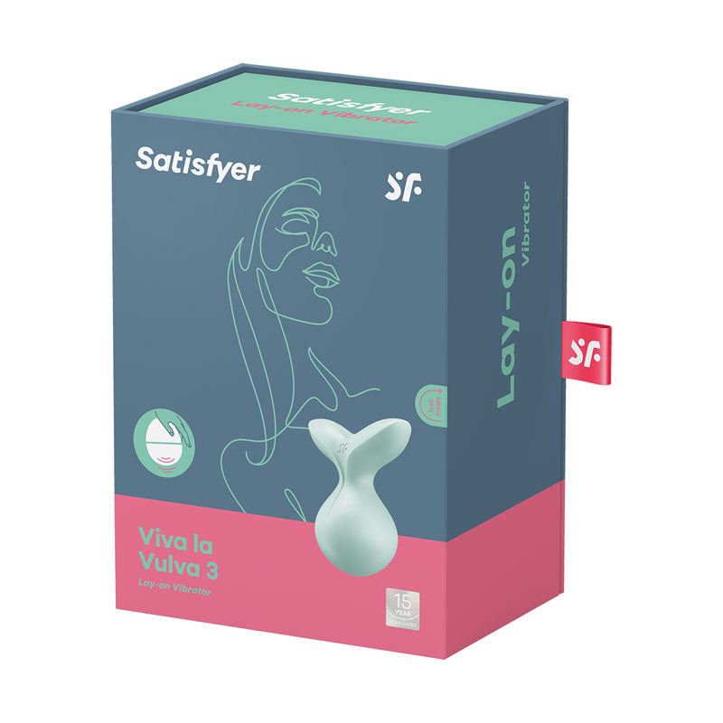 Satisfyer Viva La Vulva 3 Mint USB Rechargeable Stimulator Vibrator