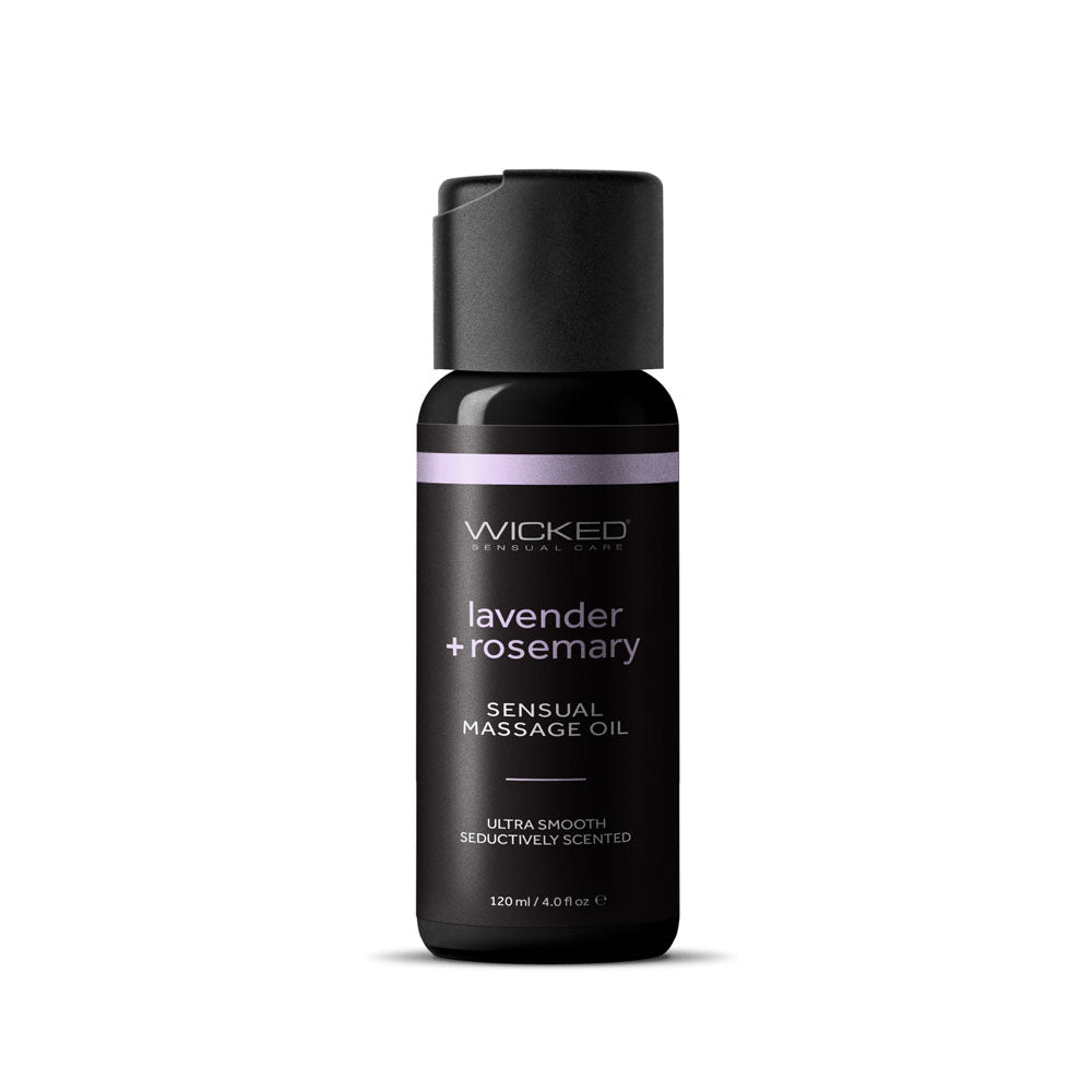 Wicked Sensual Massage Oil Lavender + Rosemary 120ml