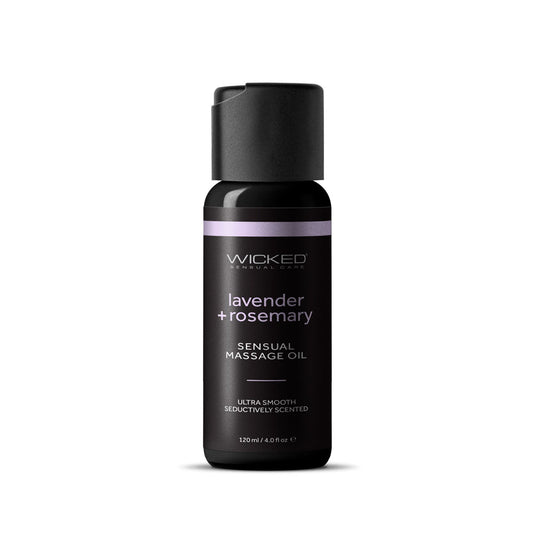 Wicked Sensual Massage Oil Lavender + Rosemary 120ml