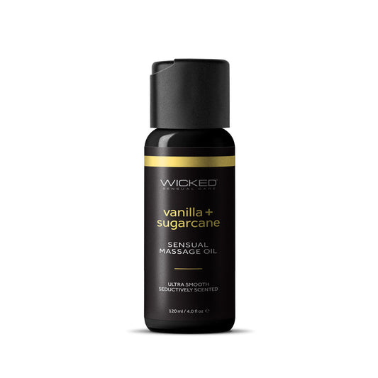 Wicked Sensual Massage Oil Vanilla + Sugarcane 120ml