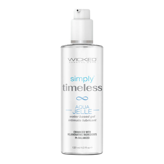 Wicked Simply Timeless Aqua Jelle Water Based Gel Lubricant 4oz/120ml