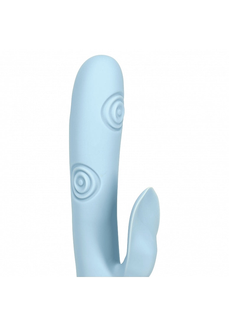 Shots Toys | VIVE Fronda Triple Motor G-Spot Vibrating Tapping Leaf Clit Stimulator Blue