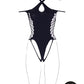 Le Desir Shade - Leda XIII - Body with Crossed Neckline and Off Shoulder Straps Black Size OS