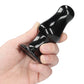 Shots Toys | Missy - Glass Vibrator With Suction Cup and Remote - Black