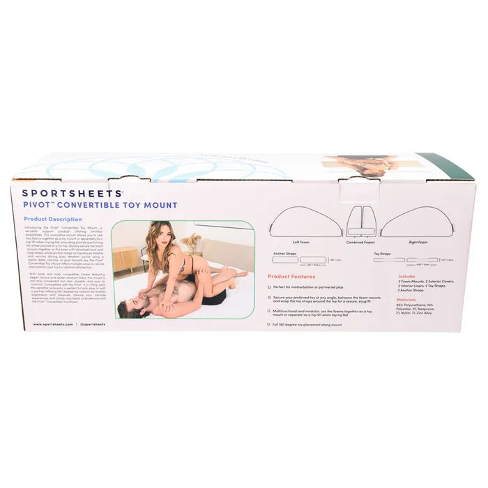 Sportsheets Pivot Convertible Toy Mount - Black Adjustable Multi-Use Toy Positioner