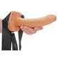 Shots Toys | REALROCK Hollow Strap-On with Balls - 9" / 23cm Tan