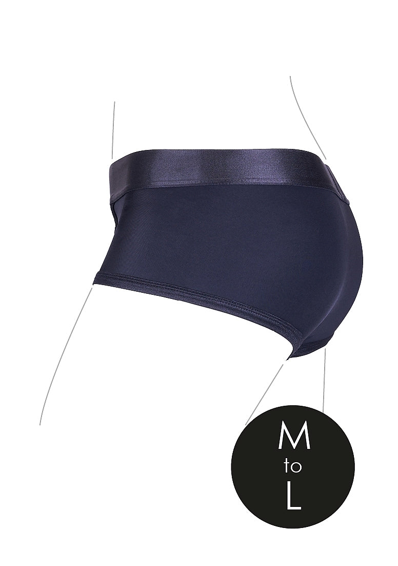 Shots Toys | OUCH! Vibrating Strap-on Boxer - Black - Size M/L