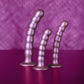 Shots Toys | OUCH! Beaded G-Spot Dildo - 5" / 13 cm - Metallic Blue