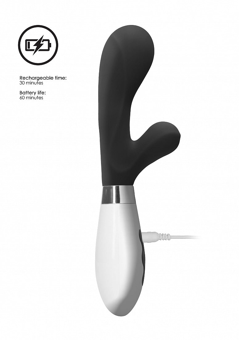 Shots Toys | Luna Artemis Rechargeable 10 Speed Rabbit Vibrator Black