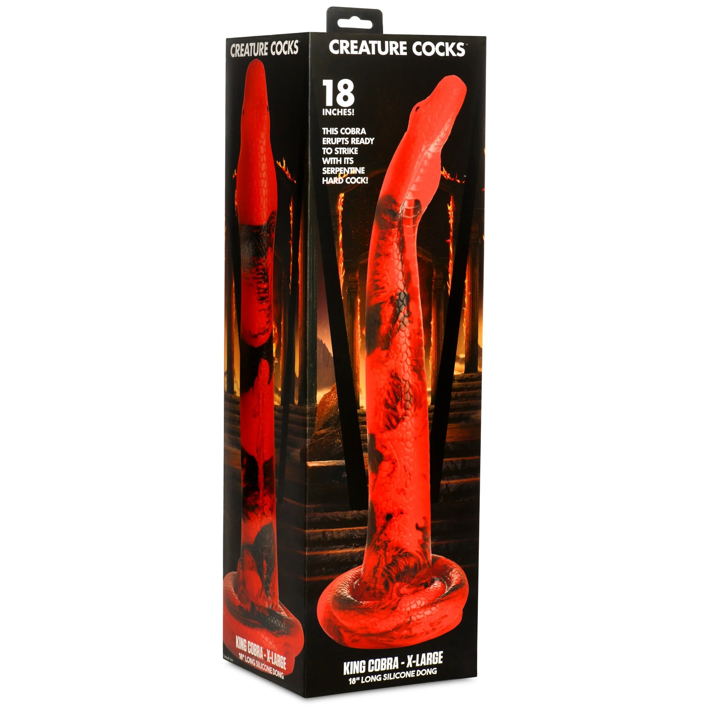 Creature Cocks King Cobra - X-Large 18" Long Silicone Dong