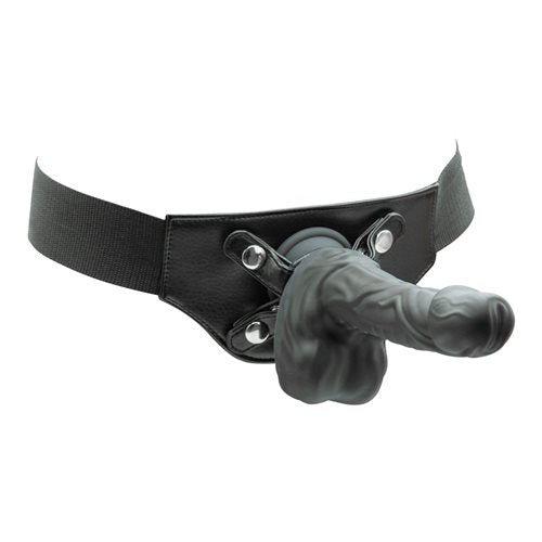 Naked Addiction 8.6” Silicone Rotating & Thrusting Vibrating Dildo with Remote - Noir