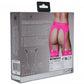 Shots Toys | OUCH! Vibrating Strap-On Thong with Adjustable Garters - Pink - Size M/L