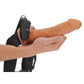 Shots Toys | REALROCK Vibrating Hollow Strap-On - 10" / 24.5cm Tan