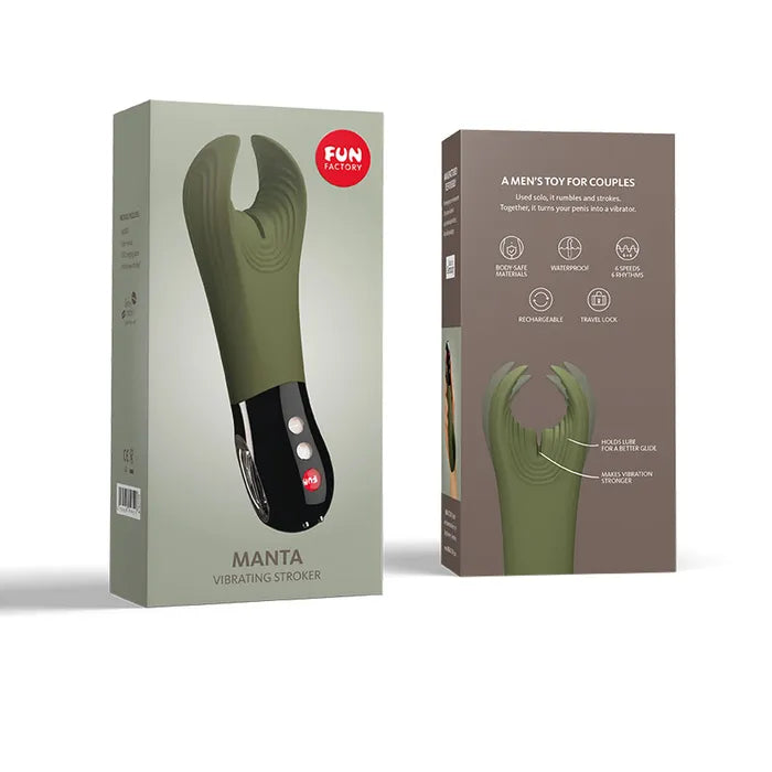 Fun Factory Manta Vibrating Stroker Couples Vibrator
