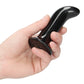 Shots Toys | Prickly - Glass Vibrator With Suction Cup and Remote - Black