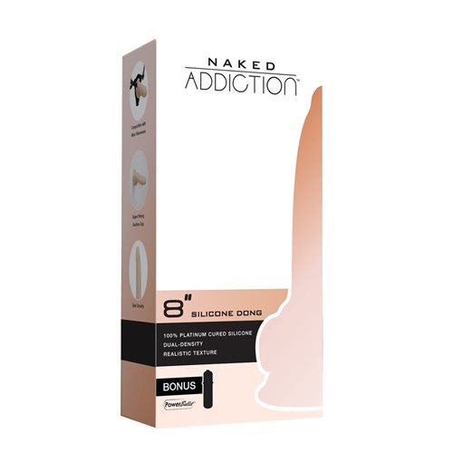 Naked Addiction Dual Density Silicone 8" Dong