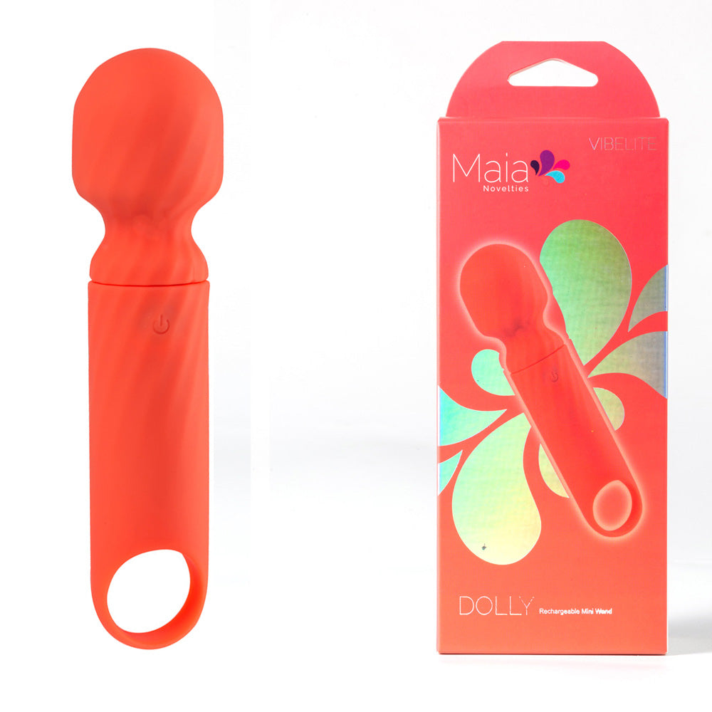 Maia Toys | Maia DOLLY Orange 12.7cm USB Rechargeable Massage Wand