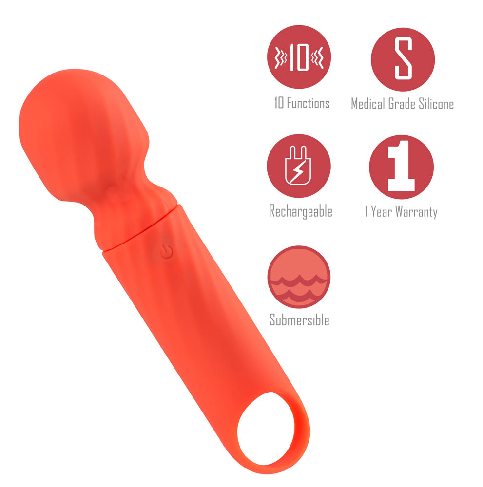 Maia Toys | Maia DOLLY Orange 12.7cm USB Rechargeable Massage Wand