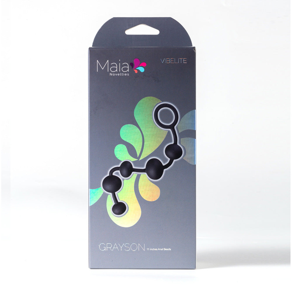 Maia Toys | Maia GRAYSON - Black 16.5cm Anal Beads