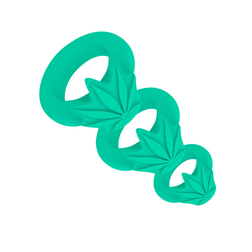 Maia Toys | Maia HAZEY - Green Pot Leaf Cock Rings - Set of 3