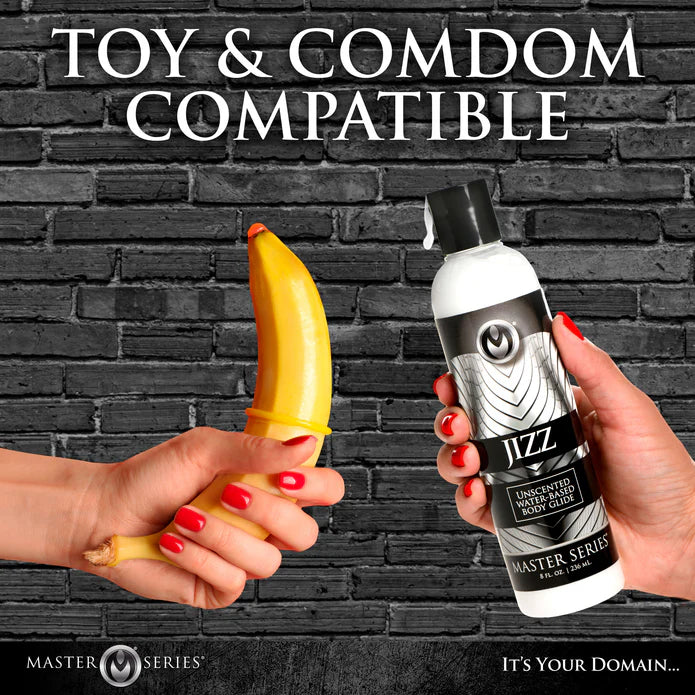 Master Series Jizz Unscented Water Based Lube Lubricant 8oz/236ml