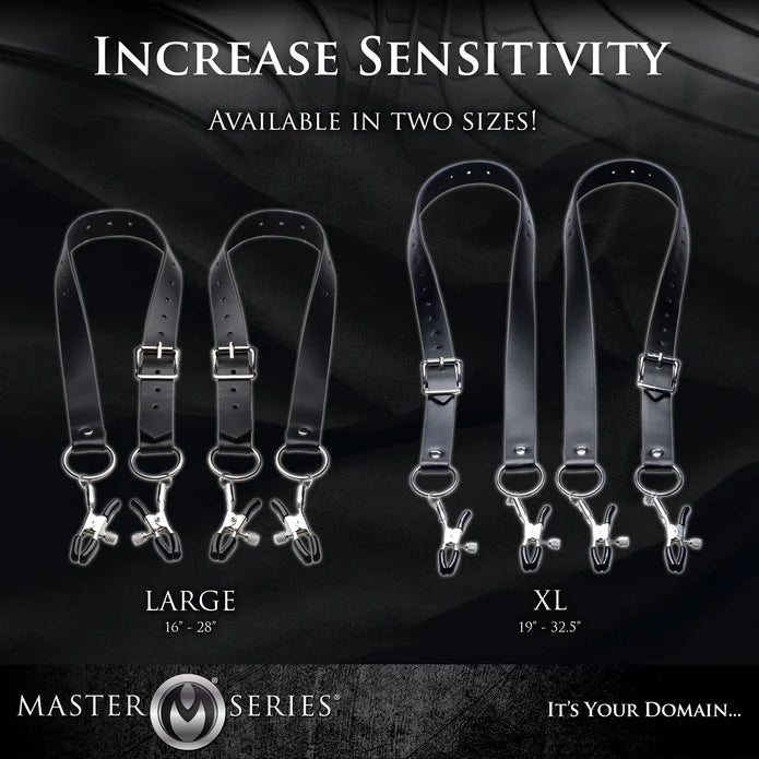Master Series Labia Spreader Straps with Clamps
