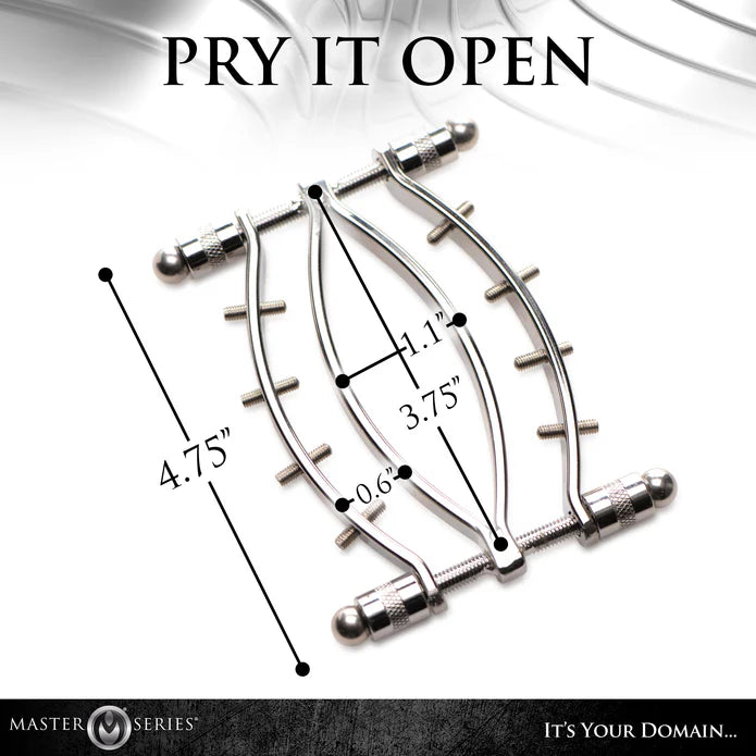 Master Series Spread 'Em Poker Labia Clamp with Adjustable Pressure Screws