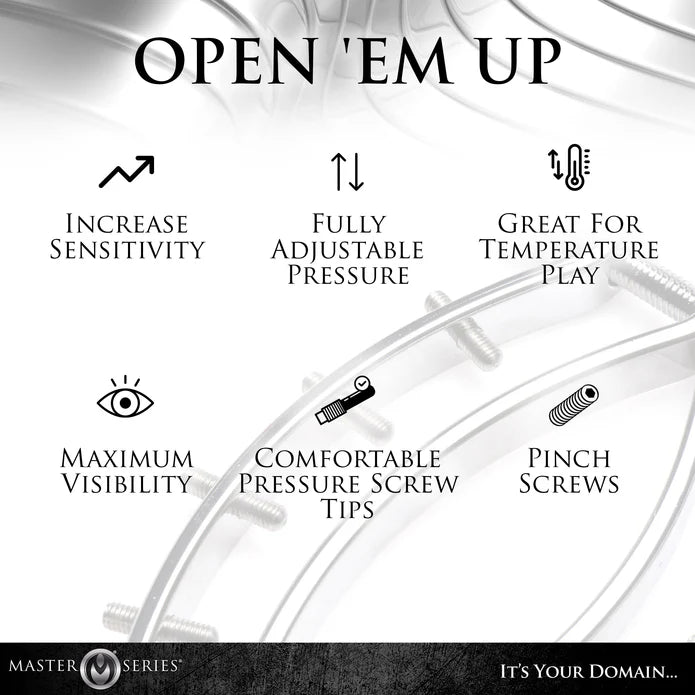 Master Series Spread 'Em Poker Labia Clamp with Adjustable Pressure Screws