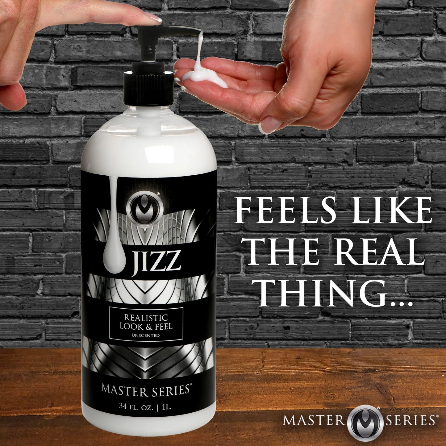 Master Series Jizz Water Based Cum Lubricant 34oz/1000ml