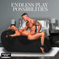 XR Brands | Bedroom Bliss Bondage Love Couch Black