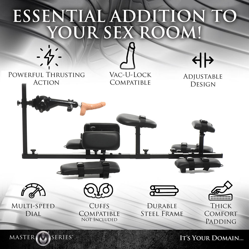 Master Series Subversion Deluxe Stockade with Sex Machine