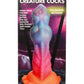Creature Cocks Aqua-Cock - Glow in Dark Multi-Coloured 19.3cm Fantasy Dildo