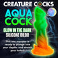 Creature Cocks Aqua-Cock - Glow in Dark Multi-Coloured 19.3cm Fantasy Dildo