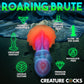 Creature Cocks Aqua-Cock - Glow in Dark Multi-Coloured 19.3cm Fantasy Dildo