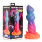 Creature Cocks Aqua-Cock - Glow in Dark Multi-Coloured 19.3cm Fantasy Dildo