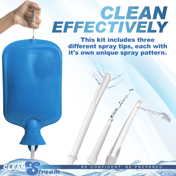 CleanStream Deluxe Shower Enema Bag and Nozzle Kit