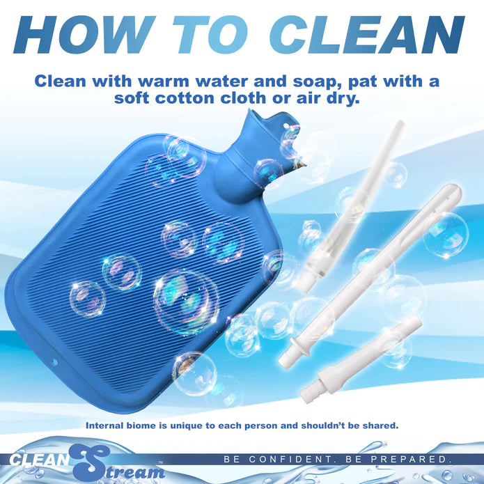 CleanStream Deluxe Shower Enema Bag and Nozzle Kit