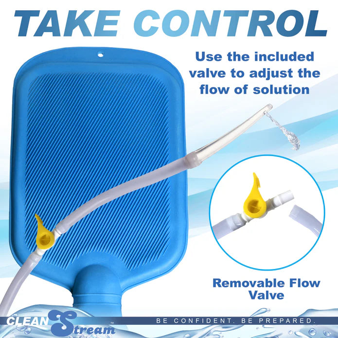 CleanStream Deluxe Shower Enema Bag and Nozzle Kit