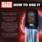 Size Matters Sucking Penis Pump - Clear USB Rechargeable Penis Pump + Attachments