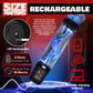 Size Matters Sucking Penis Pump - Clear USB Rechargeable Penis Pump + Attachments