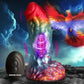 Creature Cocks Rainbow Phoenix Vibrating Silicone Dildo with Remote Control